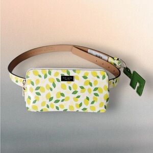 Kate Spade Yellow and Green Lemon Crossbody Bag
